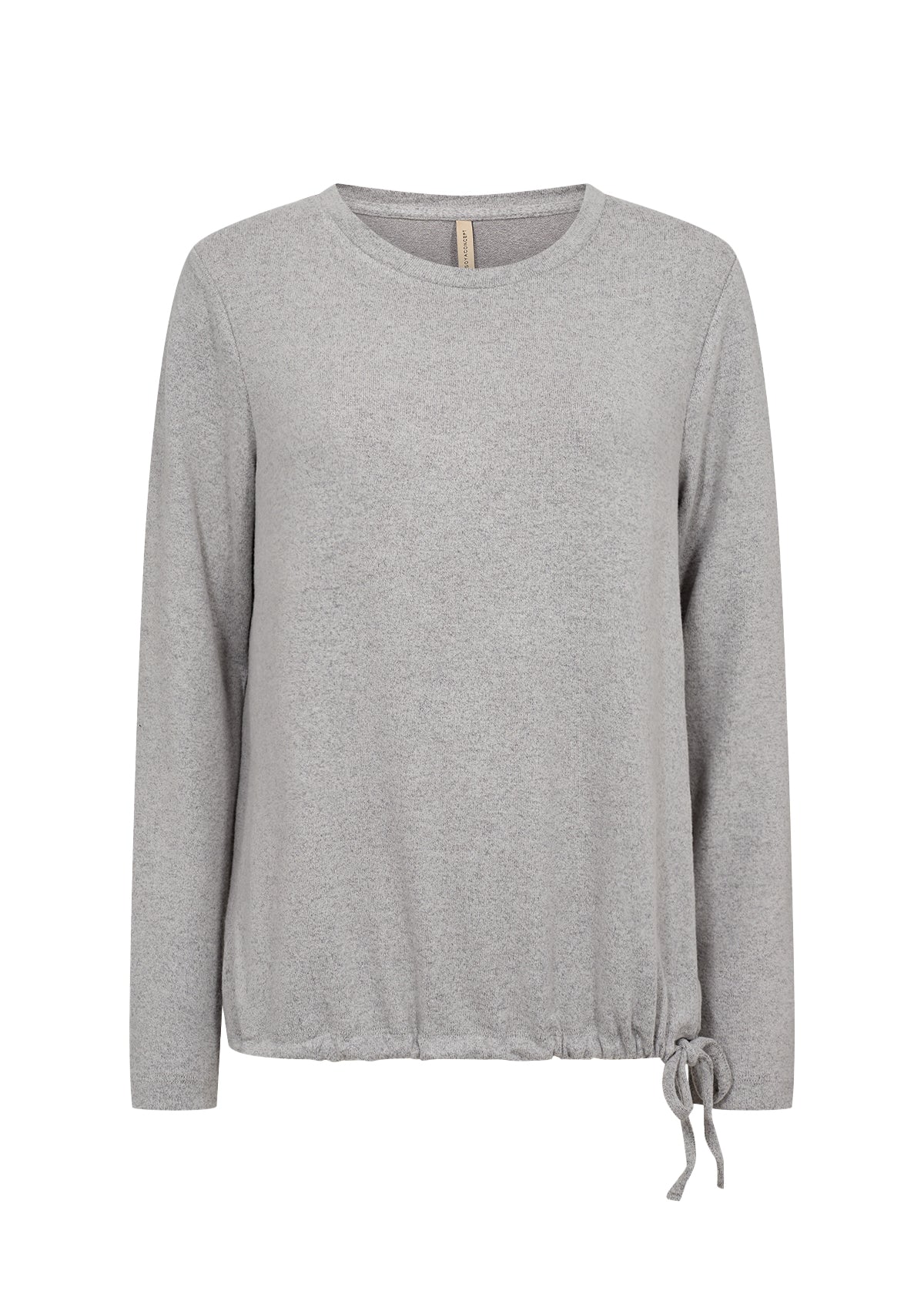 Soyaconcept BIARA Grey Tie Hem Long Sleeved Top