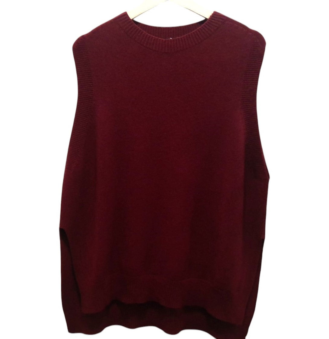 GEMMA Cream Longline Crew Neck Knitted Tank Top