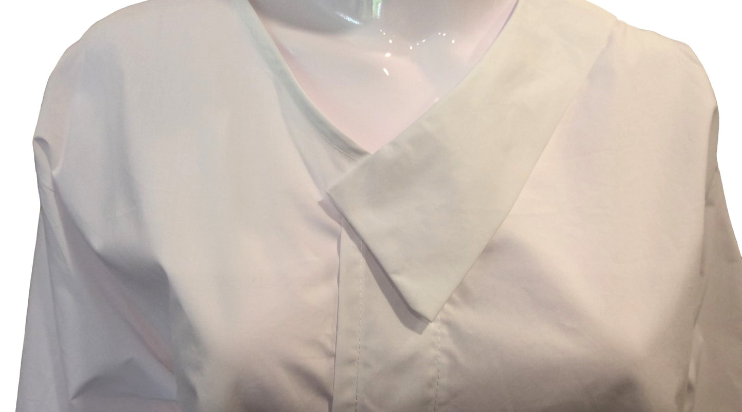 White Asymmetric Blouse / Shirt