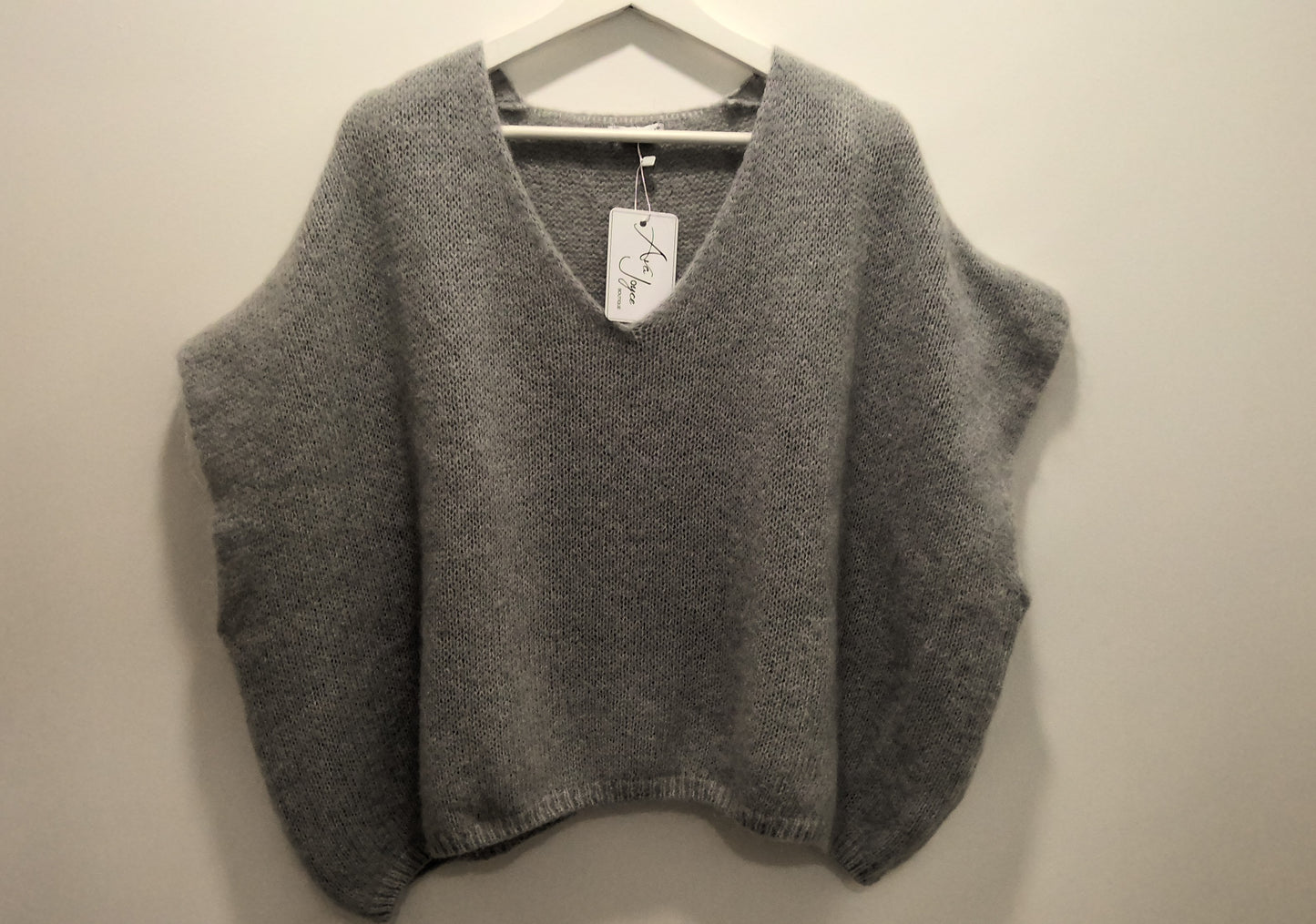 ELLA Chocolate Brown Mohair Mix Tanktop