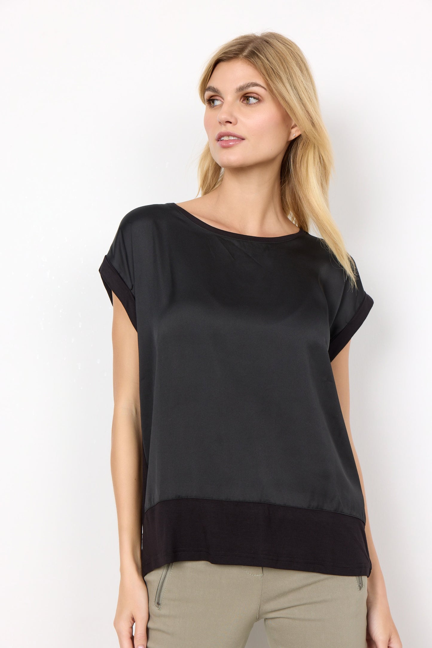 Soyaconcept THILDE Black Short Sleeved T-Shirt