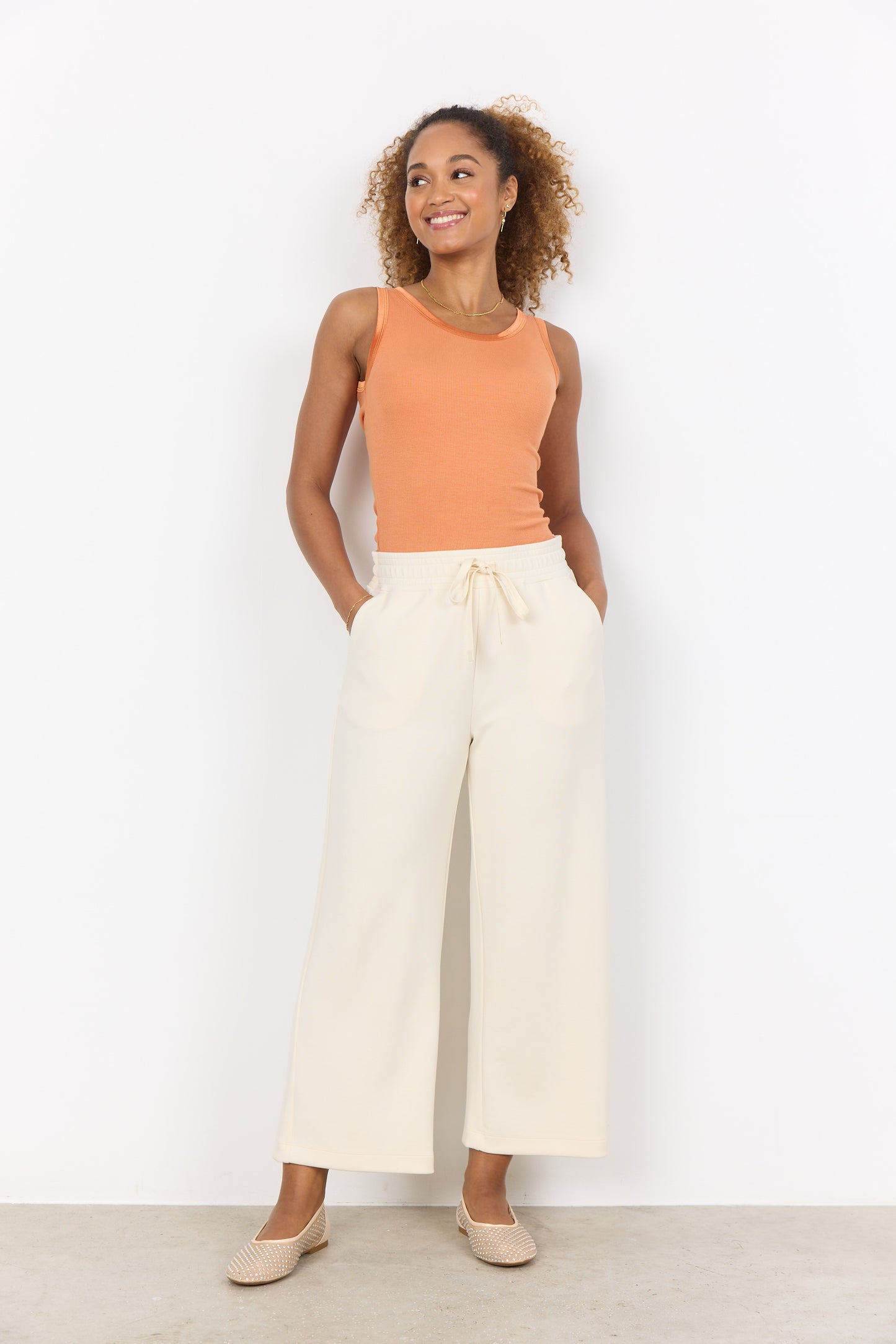 Soyaconcept BANU Tracksuit Bottoms / Pants, Cream