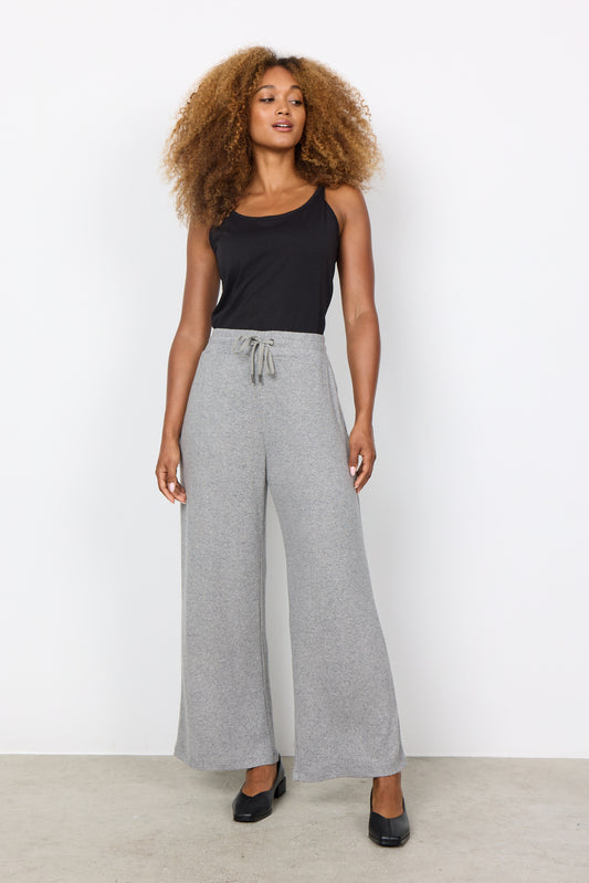 Grey Soyaconcept Biara Wide Leg Bottoms