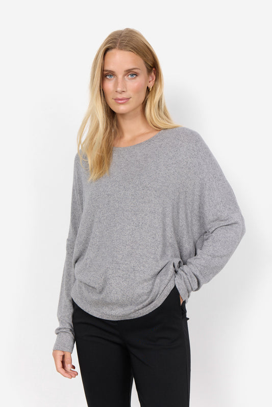 Grey Soyaconcept Biara Long Sleeve Top