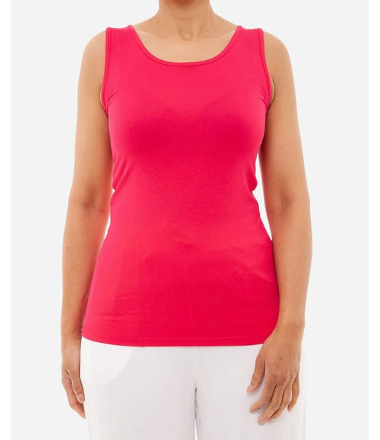Classic Bamboo Vest Top , Pink