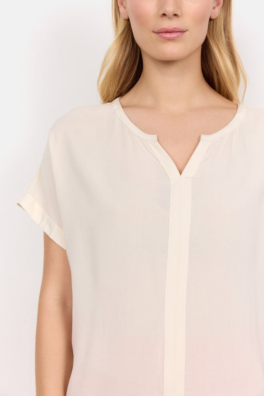 Soyaconcept RADIA Cream Short Sleeved Blouse