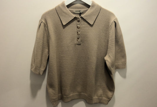 CHALK Ashley Camel Knitted Top